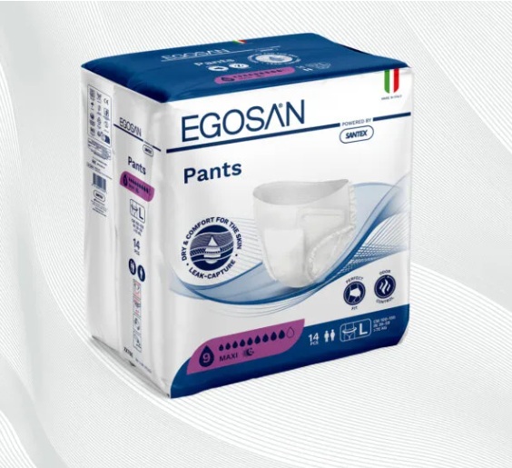 Scutece Adulți Chilot EGOSAN Maxi L Absorbtie 2200ml 14buc