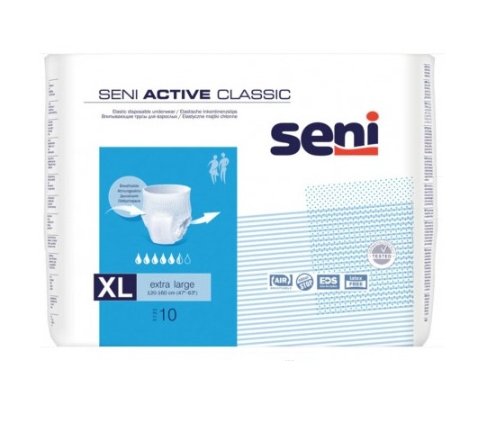 Scutece tip chilot Seni Active Classic 10 Buc/pachet